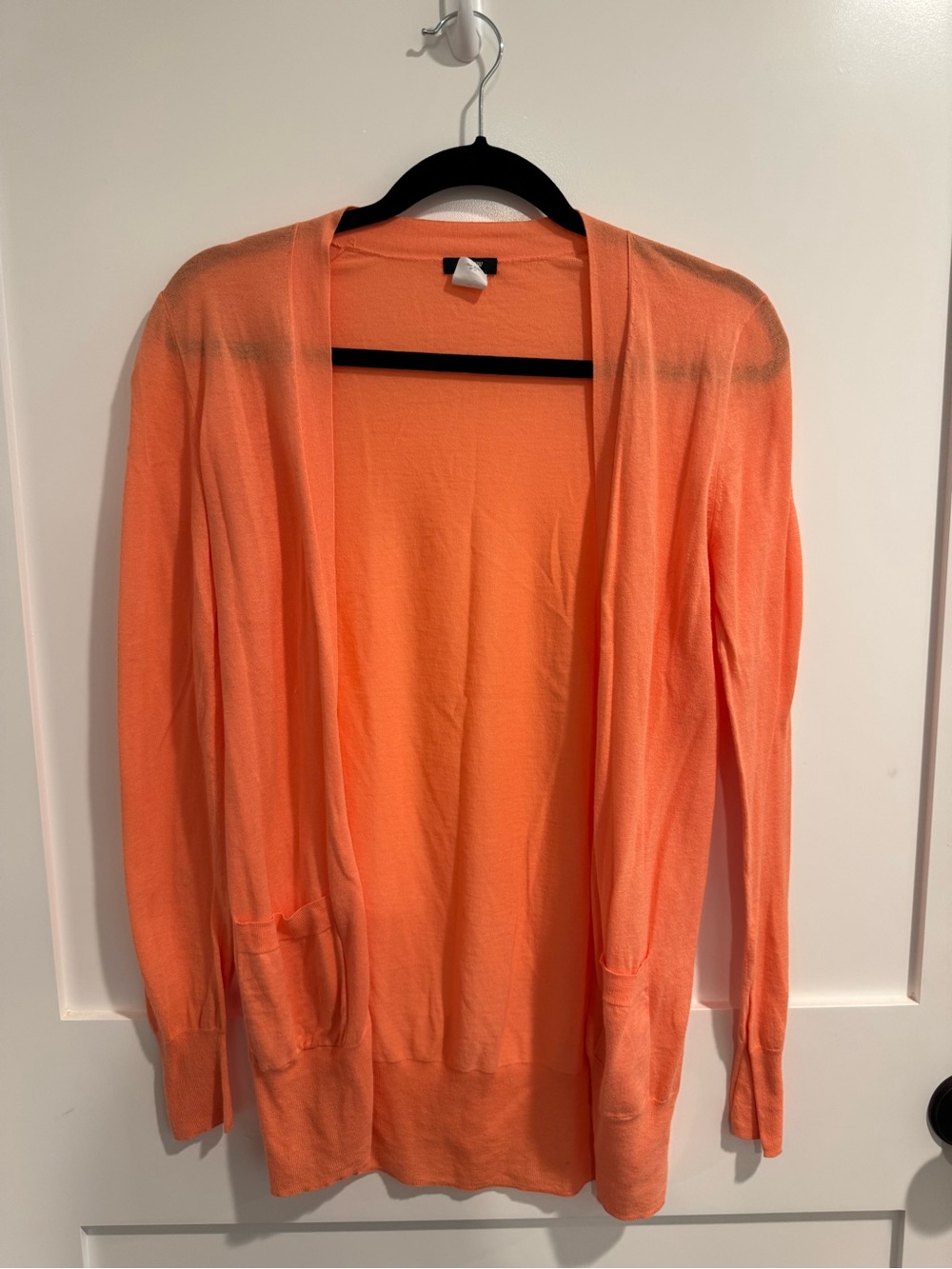 J. Crew Coral Open‑Front Women's Cardigan XS